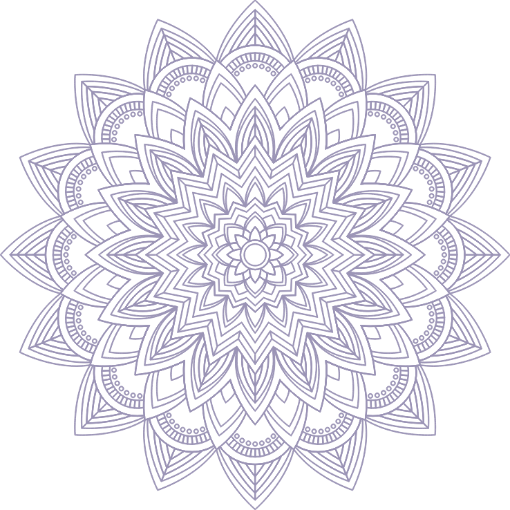 Flower Mandala to help Reiki training and Pellowah healing